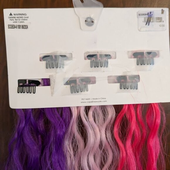 2 For $7! NWT! Capelli New York Kids Clip-In Hair Extensions - Picture 4 of 5